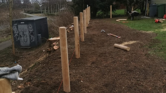 Opsætning af hegn i Lunderskov