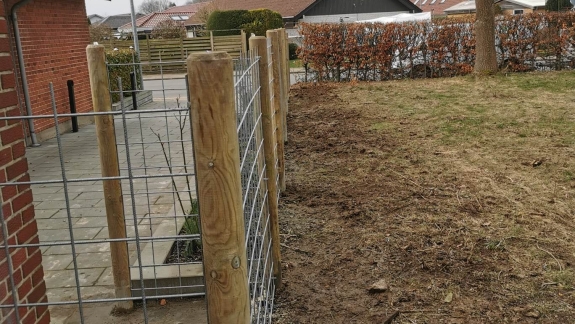 Opsætning af hegn i Vamdrup