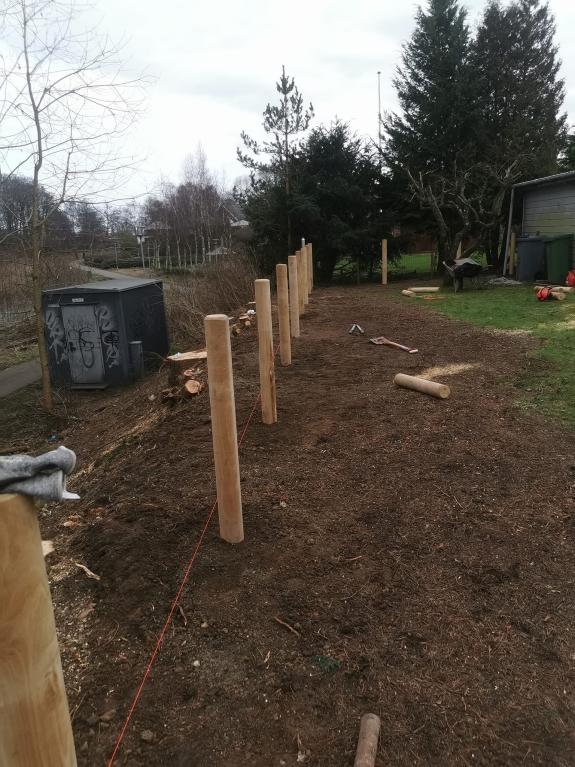 Opsætning af hegn i Lunderskov